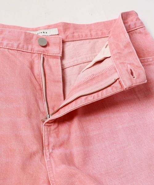 JIEDA(ジエダ)の「DRAPE OVER DENIM PANTS(デニムパンツ・メンズ・ブラック/ライトピンク/インディゴブルー・1/2)」の11枚目の写真