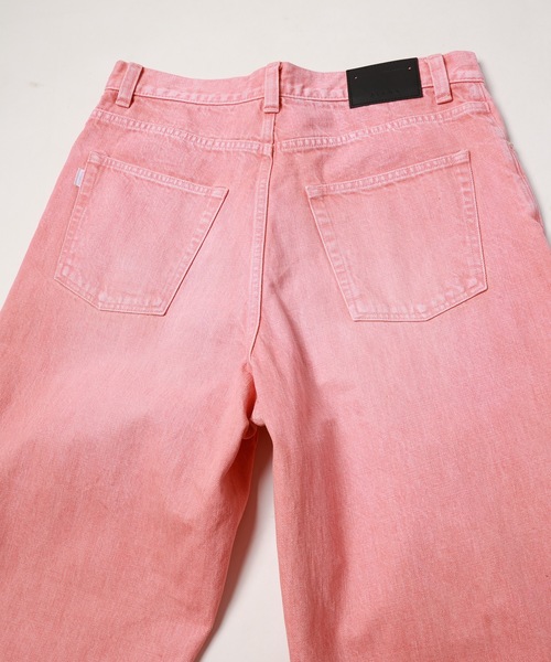 JIEDA(ジエダ)の「DRAPE OVER DENIM PANTS(デニムパンツ・メンズ・ブラック/ライトピンク/インディゴブルー・1/2)」の10枚目の写真