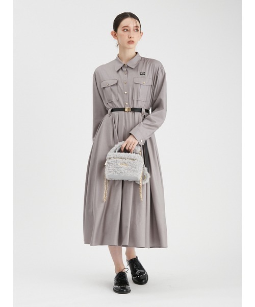 FURFUR（ファーファー）の「ベルト付きシャツワンピース（ワンピース