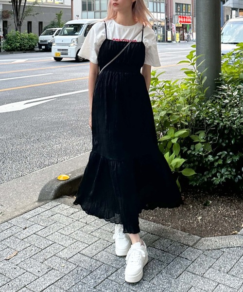 セール】シャイニーシャーリングキャミワンピース（ワンピース