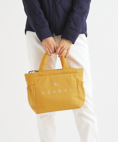 adabat（アダバット）の「ショルダー付き ボックスタイプカートバッグ（ハンドバッグ・レディース・イエロー/ホワイト・00）」の3枚目の写真