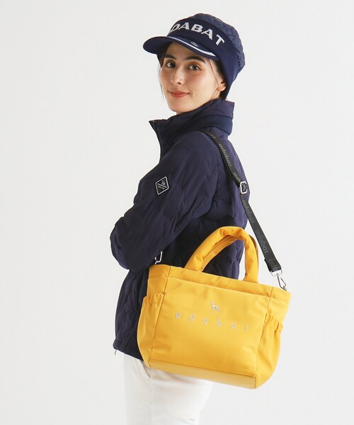 adabat（アダバット）の「ショルダー付き ボックスタイプカートバッグ（ハンドバッグ・レディース・イエロー/ホワイト・00）」の4枚目の写真