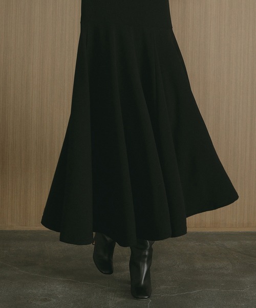 MANOF（マノフ）の「SHOLDER MESH FLARE ONE PIECE（ワンピース