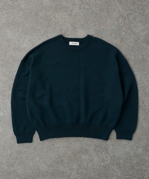 MONO-MART(モノマート)の「<ウォッシャブル>スウェットライクビッグニット(ニット/セーター・レディース・アイボリー/ミント/オートミール/杢グレー/ネイビー/ブラック/レッド/ピンク/ブルー系/スモークピンク/ダークグレー/モカ/モスグリーン・FREE)」の14枚目の写真