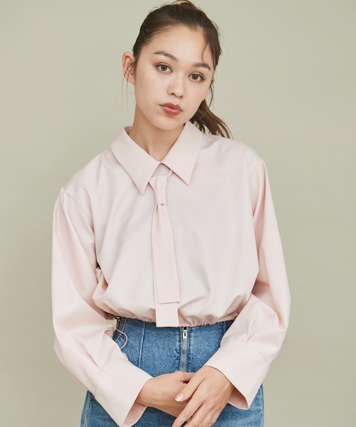 セール】裾ドロストネクタイ付きシャツ（シャツ/ブラウス）｜31 Sons