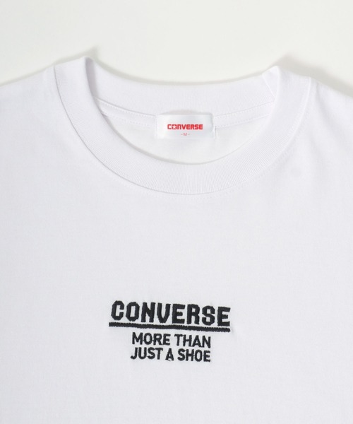 CONVERSE(コンバース)の「CONVERSE/コンバース ワンポイントロゴ 袖/バックプリント ラグラン ロンT 長袖 レディース メンズ(Tシャツ/カットソー・レディース・ブラック系その他/ブラック/ホワイト/ホワイト系その他・M/L/LL)」の12枚目の写真