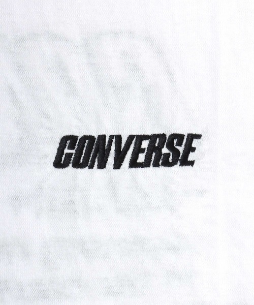 CONVERSE(コンバース)の「CONVERSE/コンバース ワンポイントロゴ 袖/バックプリント ラグラン ロンT 長袖 レディース メンズ(Tシャツ/カットソー・レディース・ブラック系その他/ブラック/ホワイト/ホワイト系その他・M/L/LL)」の18枚目の写真