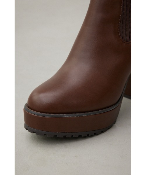 AZUL by moussy（アズールバイマウジー）の「ソックスヒールブーツ（ブーツ・レディース・ブラウン/ブラック・LL/LARGE/MEDIUM/SMALL）」の8枚目の写真
