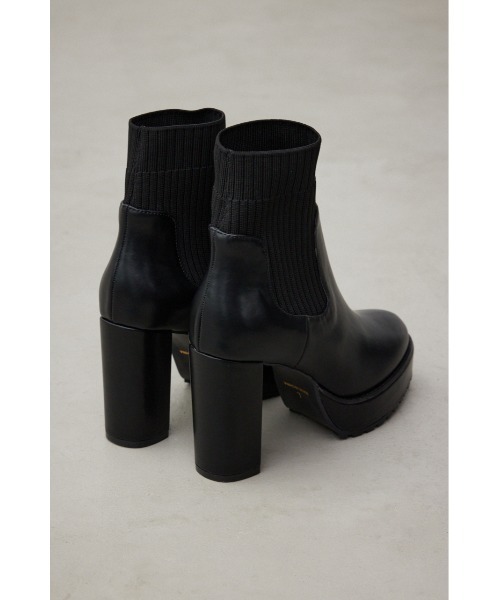 AZUL by moussy（アズールバイマウジー）の「ソックスヒールブーツ（ブーツ・レディース・ブラウン/ブラック・LL/LARGE/MEDIUM/SMALL）」の14枚目の写真