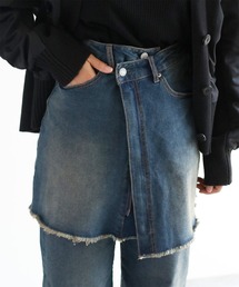 〈セットアップ対応〉マルチレイヤーデニムスカート