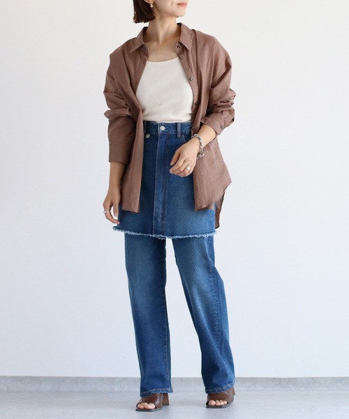 cepo（セポ）の「〈セットアップ対応〉マルチレイヤーデニムスカート（デニムスカート・レディース・ブルー系1/ブルー系3/ブルー系2・S/L/M）」の18枚目の写真