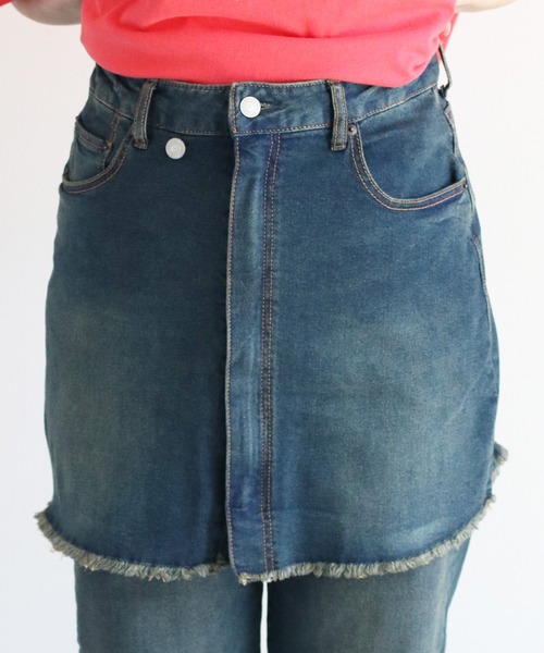 cepo（セポ）の「〈セットアップ対応〉マルチレイヤーデニムスカート（デニムスカート・レディース・ブルー系1/ブルー系3/ブルー系2・S/L/M）」の13枚目の写真