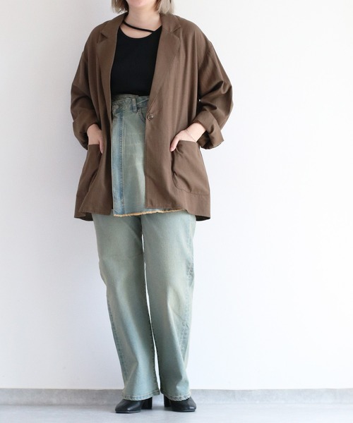 cepo（セポ）の「〈セットアップ対応〉マルチレイヤーデニムスカート（デニムスカート・レディース・ブルー系1/ブルー系3/ブルー系2・S/L/M）」の9枚目の写真