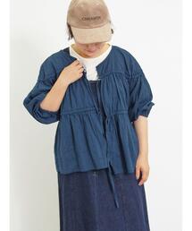 Samansa Mos2 | ◎リボンフレアブラウス(シャツ/ブラウス)