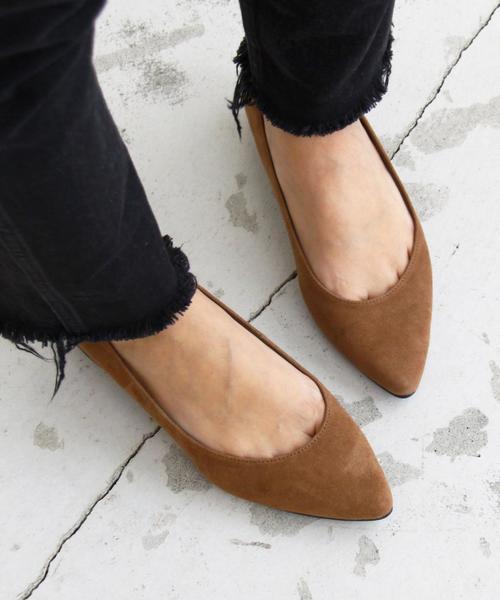 BEAUTY&YOUTH UNITED ARROWS（ビューティーアンドユースユナイテッドアローズ）の「BY スウェードポインテッドトゥパンプス 2.0◆（パンプス・レディース・ブラック/オリーブ/ブラウン/グレー/ワインレッド・37/36/37h/36h/38/35h）」の3枚目の写真