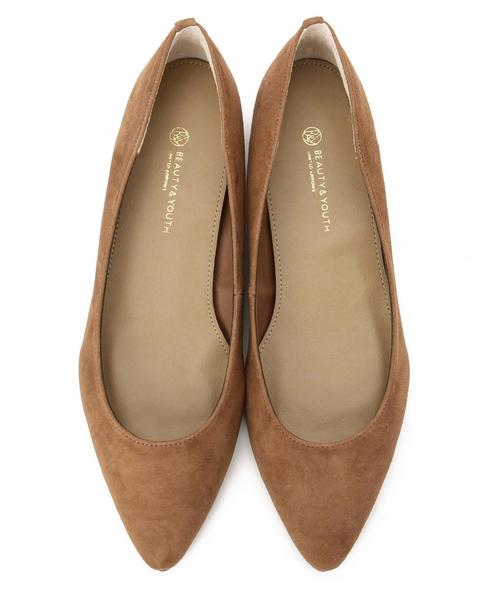 BEAUTY&YOUTH UNITED ARROWS（ビューティーアンドユースユナイテッドアローズ）の「BY スウェードポインテッドトゥパンプス 2.0◆（パンプス・レディース・ブラック/オリーブ/ブラウン/グレー/ワインレッド・37/36/37h/36h/38/35h）」の6枚目の写真