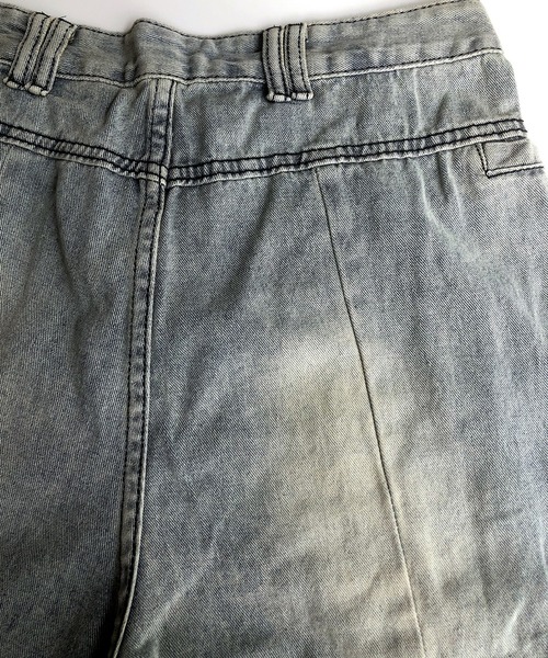 CANVAS+(キャンバスプラス)の「【CANVAS+】デニムタックワイドパンツ(デニムパンツ・レディース・サックスブルー・S/M/L)」の10枚目の写真