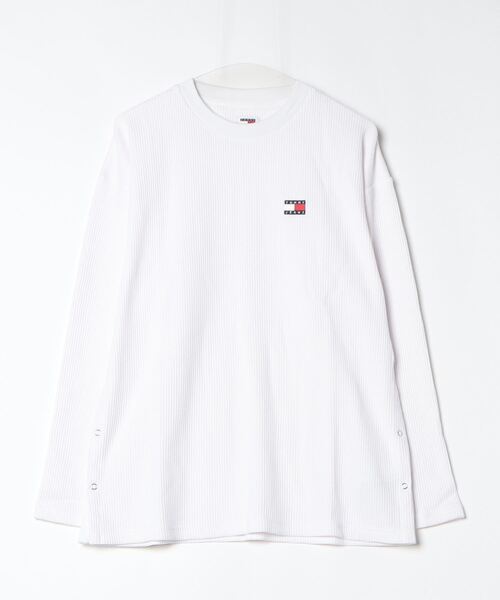 TOMMY HILFIGER(トミーヒルフィガー)の「ワッフルサイドスリットTシャツ(Tシャツ/カットソー・レディース・ホワイト/ブラック・X-SMALL/SMALL/MEDIUM)」の13枚目の写真