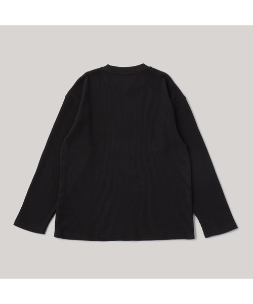 TOMMY HILFIGER(トミーヒルフィガー)の「ワッフルサイドスリットTシャツ(Tシャツ/カットソー・レディース・ホワイト/ブラック・X-SMALL/SMALL/MEDIUM)」の9枚目の写真