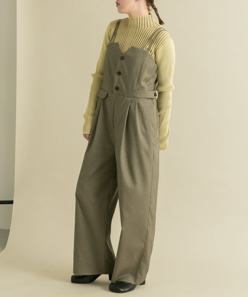 KBF（ケイビーエフ）の「フロントボタンサロペット（サロペット/オーバーオール・レディース・ブラウン系その他/グレー系その他・ONE）」の6枚目の写真