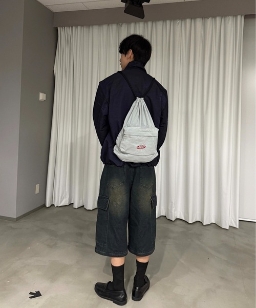 sedacle（セダクル）の「アソートナップサック（バックパック/リュック・メンズ・ブラック/カーキ/シルバー/グレー/グリーン/レオパード/カーキ系1・FREE）」の21枚目の写真