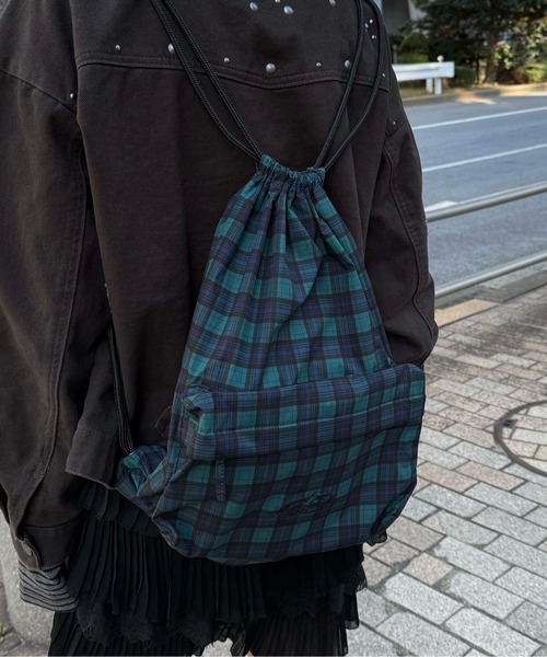 AMODEST バッグ ナップサック リュック ブラック ナップサック