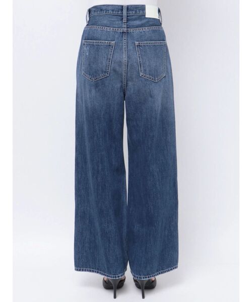 未使用GYDAハイウエストPATCHダメージ ストレートワイド デニム パンツS セール】ハイウエストダメージレースPatchストレートワイド