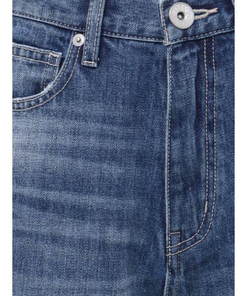 GYDA（ジェイダ）の「ハイウエストダメージレースPatchストレートワイドデニムパンツ（デニムパンツ・レディース・ブルー/ブラック・SMALL/MEDIUM）」の12枚目の写真