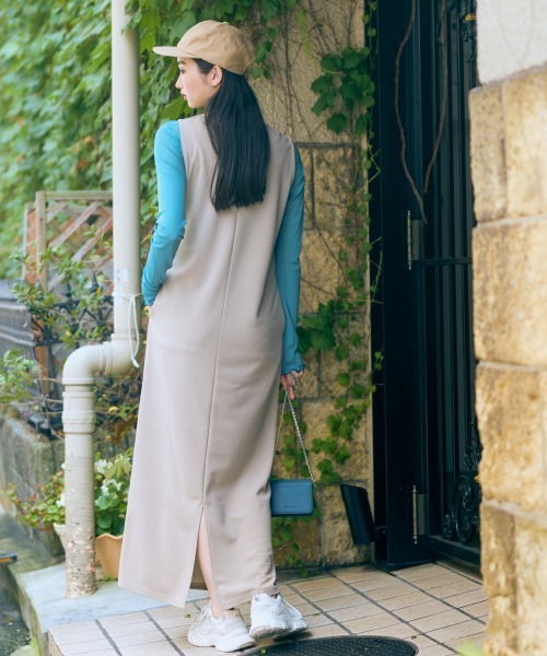 高身長 カットジャンパースカート（トールサイズ）Essenave（ジャンパースカート）｜slattgir（スラットジール）