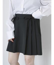 ehka sopo | サイドプリーツミニスカート(スカート)