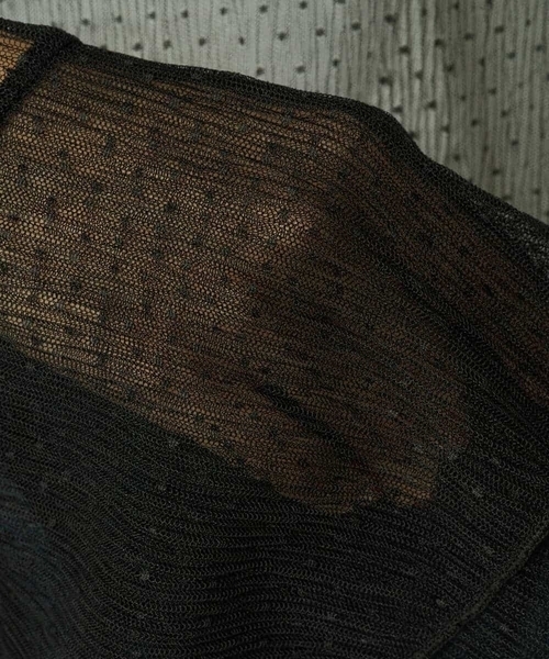 a.v.v（アーヴェヴェ）の「ベルスリーブドットチュールトップス（Tシャツ/カットソー・レディース・アイボリー/ブラック・36/40/38）」の16枚目の写真