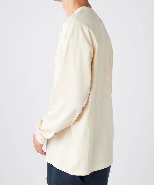 Ocean Pacific（オーシャンパシフィック）の「【OP/オーピー】胸ポケットロングTシャツ（Tシャツ/カットソー・メンズ・ネイビー/アイボリー/チャコールグレー・LARGE/X-LARGE/MEDIUM）」の16枚目の写真