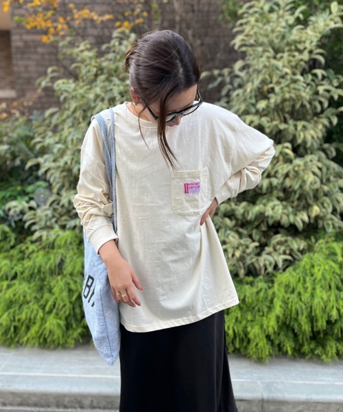 Ocean Pacific（オーシャンパシフィック）の「【OP/オーピー】胸ポケットロングTシャツ（Tシャツ/カットソー・メンズ・ネイビー/アイボリー/チャコールグレー・LARGE/X-LARGE/MEDIUM）」の10枚目の写真