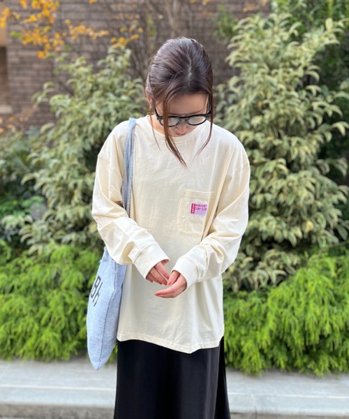 Ocean Pacific（オーシャンパシフィック）の「【OP/オーピー】胸ポケットロングTシャツ（Tシャツ/カットソー・メンズ・ネイビー/アイボリー/チャコールグレー・LARGE/X-LARGE/MEDIUM）」の11枚目の写真