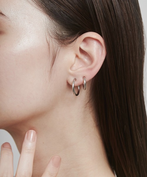 ciite'(シーテ)の「【 金属アレルギー対応 】 シンプルフープイヤリング 3ペアセット サージカルステンレス (両耳用)(イヤリング・レディース・ゴールド/シルバー・FREE)」の2枚目の写真