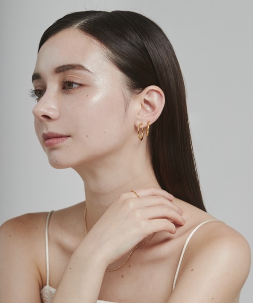 ciite'(シーテ)の「【 金属アレルギー対応 】 シンプルフープイヤリング 3ペアセット サージカルステンレス (両耳用)(イヤリング・レディース・ゴールド/シルバー・FREE)」の12枚目の写真