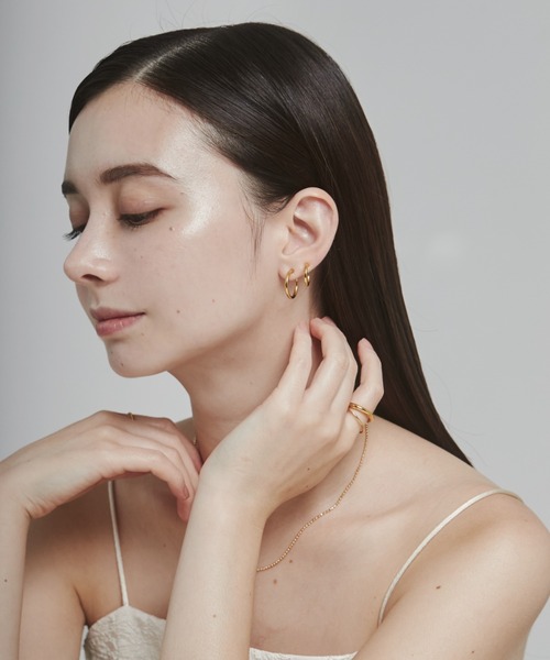 ciite'(シーテ)の「【 金属アレルギー対応 】 シンプルフープイヤリング 3ペアセット サージカルステンレス (両耳用)(イヤリング・レディース・ゴールド/シルバー・FREE)」の14枚目の写真