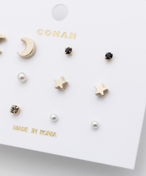 ciite'(シーテ)の「ピアス 6セット / pierce 6 set(ピアス(両耳用)・レディース・ゴールド/シルバー・FREE)」の5枚目の写真
