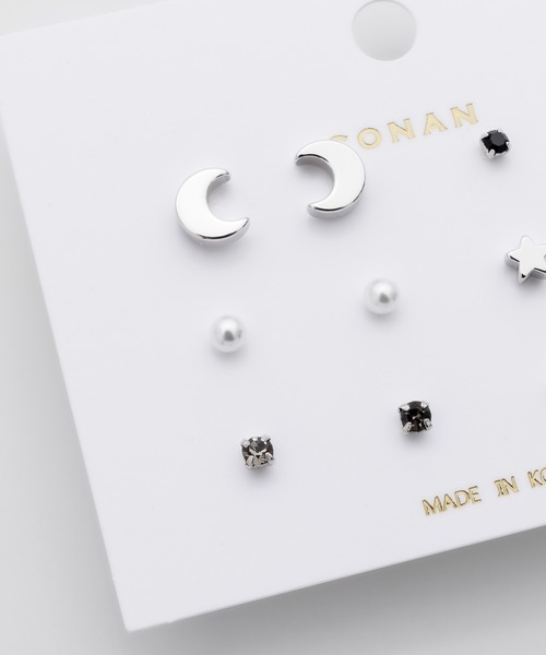 ciite'(シーテ)の「ピアス 6セット / pierce 6 set(ピアス(両耳用)・レディース・ゴールド/シルバー・FREE)」の7枚目の写真
