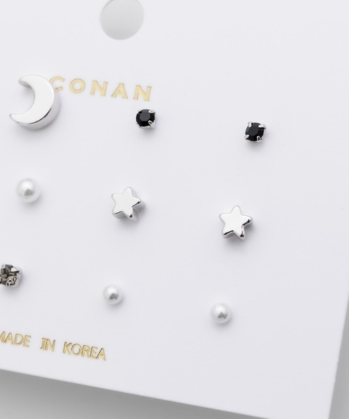 ciite'(シーテ)の「ピアス 6セット / pierce 6 set(ピアス(両耳用)・レディース・ゴールド/シルバー・FREE)」の8枚目の写真