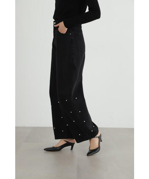 JILL STUART（ジルスチュアート）の「◆オーガニックパールデニムパンツ（デニムパンツ・レディース・ブラック/ブルー・0/4/2）」の11枚目の写真