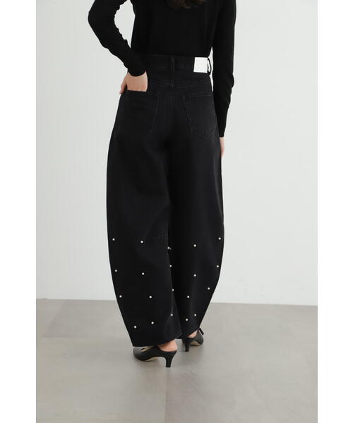 JILL STUART（ジルスチュアート）の「◆オーガニックパールデニムパンツ（デニムパンツ・レディース・ブラック/ブルー・0/4/2）」の12枚目の写真