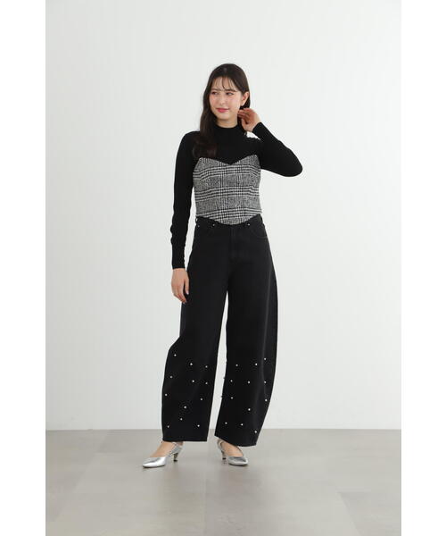 JILL STUART（ジルスチュアート）の「◆オーガニックパールデニムパンツ（デニムパンツ・レディース・ブラック/ブルー・0/4/2）」の13枚目の写真