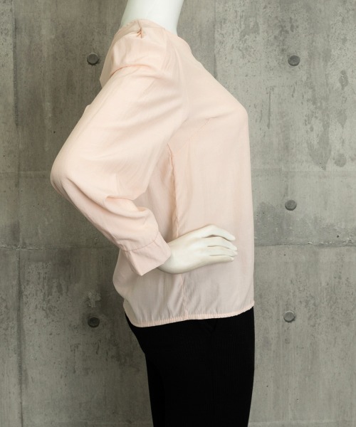 Miniministore(ミニミニストア)の「タックスリーブブラウス長袖韓国風トップス(シャツ/ブラウス・レディース・ピンクベージュ/ミント/ホワイト・FREE)」の11枚目の写真