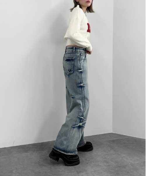 jiasecond.(ジアセカンド)の「【jiasecond.】フロントロゴニットトップス / トップス ニット ロゴ クロップド ショート プルオーバー 長袖 ブルー アイボリー レッド ZOZOTOWN限定(ニット/セーター・レディース・レッド/アイボリー/ブルー・FREE)」の20枚目の写真