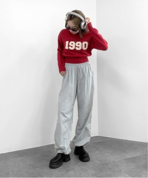 jiasecond.(ジアセカンド)の「【jiasecond.】フロントロゴニットトップス / トップス ニット ロゴ クロップド ショート プルオーバー 長袖 ブルー アイボリー レッド ZOZOTOWN限定(ニット/セーター・レディース・レッド/アイボリー/ブルー・FREE)」の10枚目の写真