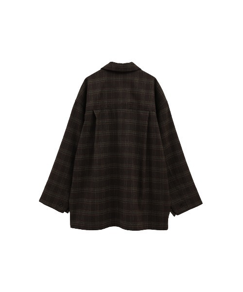 CLANE（クラネ）の「CLANE/クラネ/CHECK POCKET OVER SHIRT/17122-4232