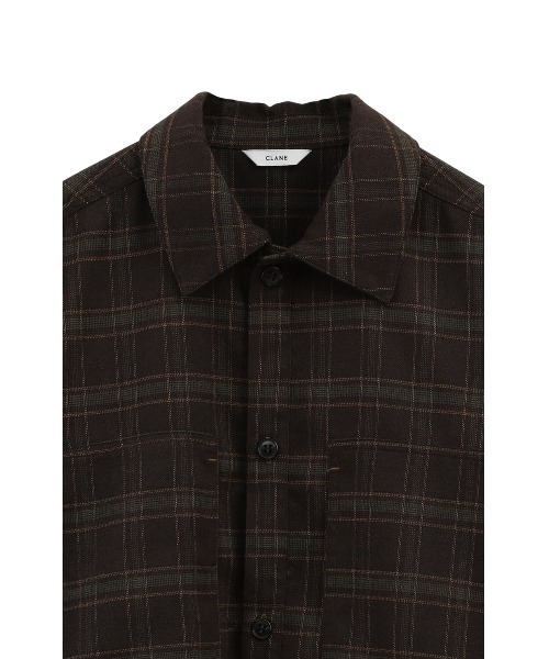 CLANE（クラネ）の「CLANE/クラネ/CHECK POCKET OVER SHIRT/17122-4232