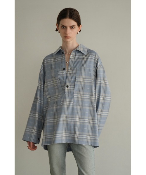 CLANE（クラネ）の「CLANE/クラネ/CHECK POCKET OVER SHIRT/17122-4232