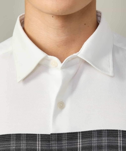 a.v.v（アーヴェヴェ）の「【こなれシャツ】パネル切替 起毛シャツ(デザテクシリーズ）（シャツ/ブラウス・メンズ・ダークインディゴブルー/ホワイト・46/48/50/44）」の14枚目の写真